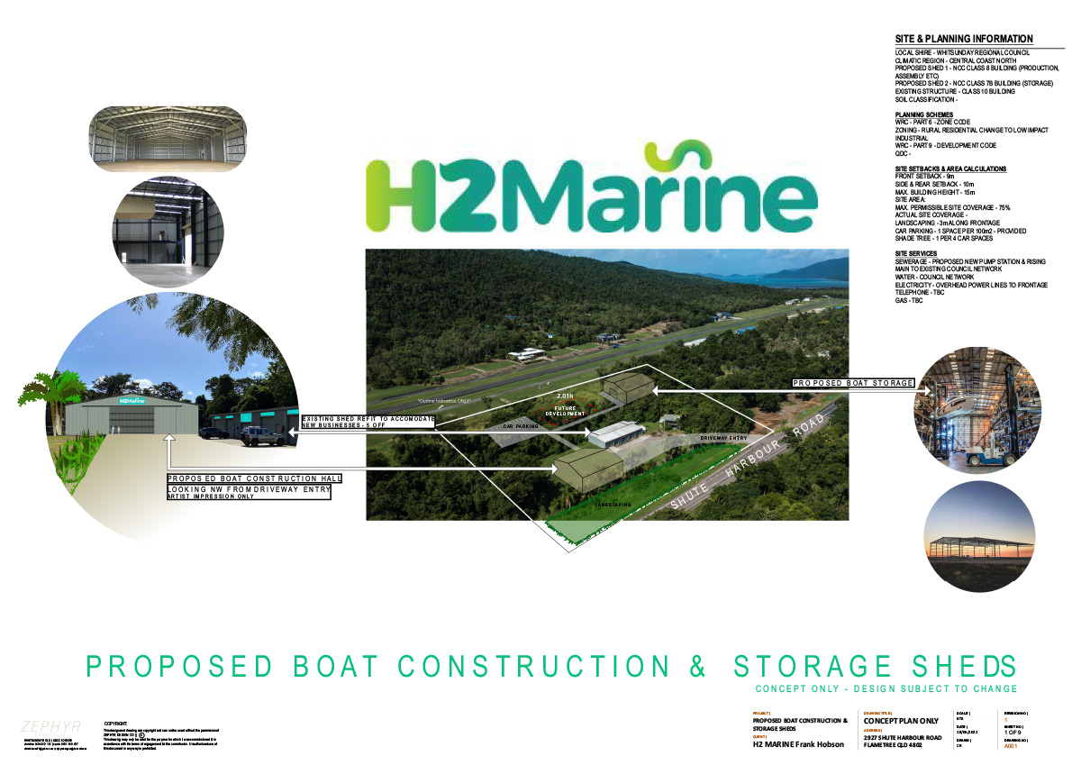 Proposed Boat Construction & Storage Sheds